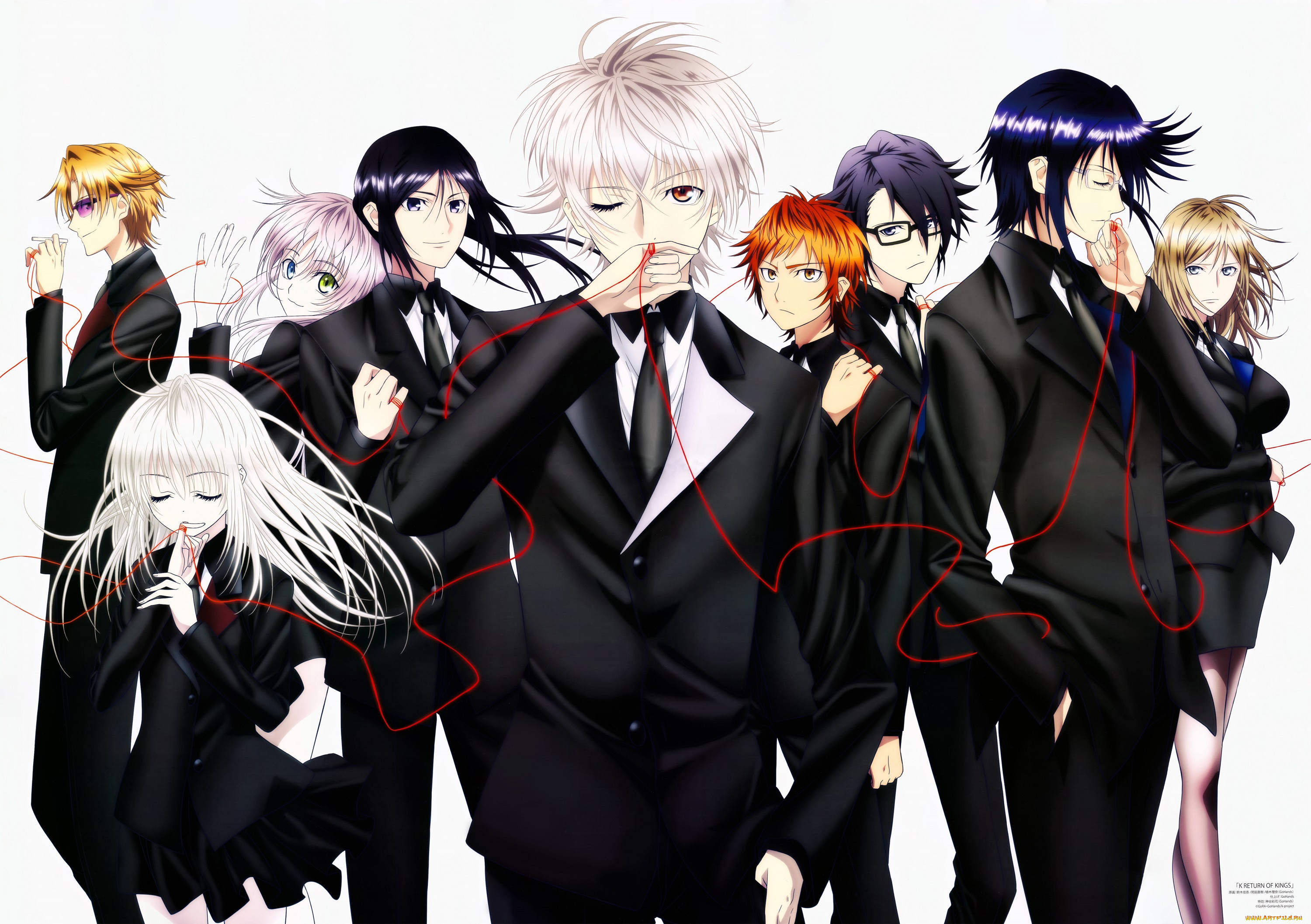 , k project, yatogami, kuroh, kushina, anna, fushimi, saruhiko, munakata, reisi, yata, misaki, awashima, seri, kusanagi, izumo, k, project, neko